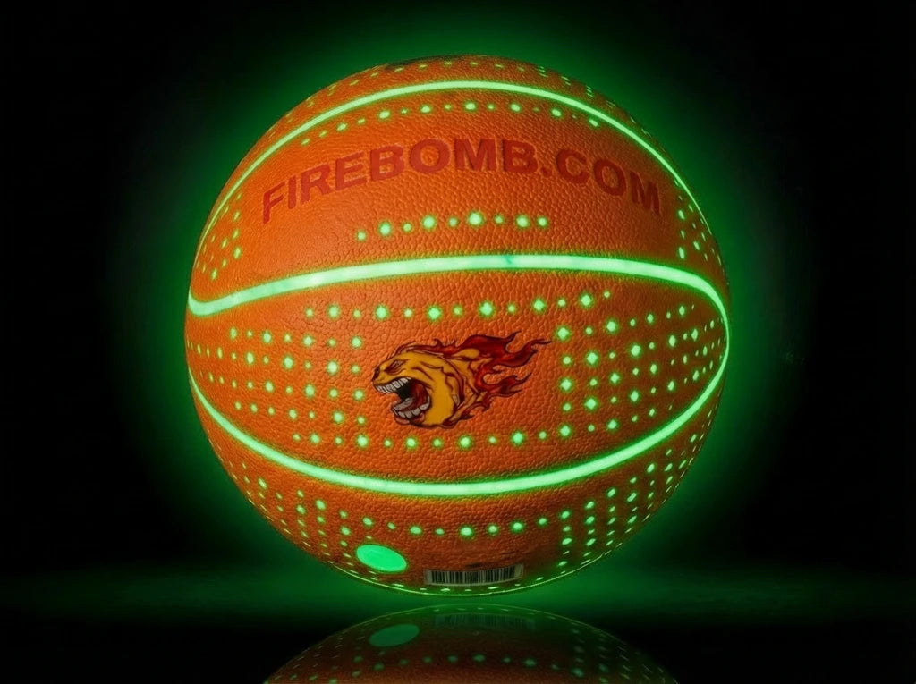 RealFeel™ BasketBomb™ - Size 7 - Neon Orange & Green