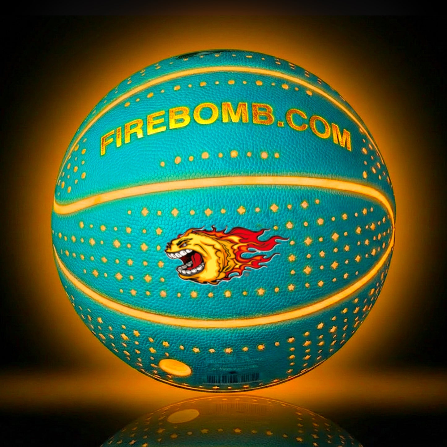 RealFeel™ BasketBomb™ - Size 7 - Cyan & Orange