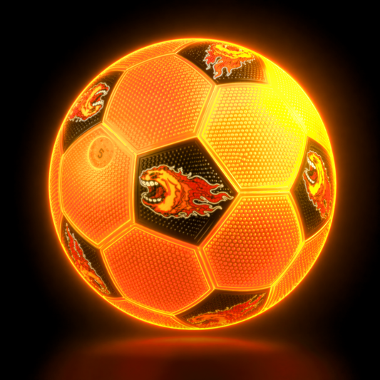 Premium Rubber Soccer Bomb™ - Size 5 - Orange & Black