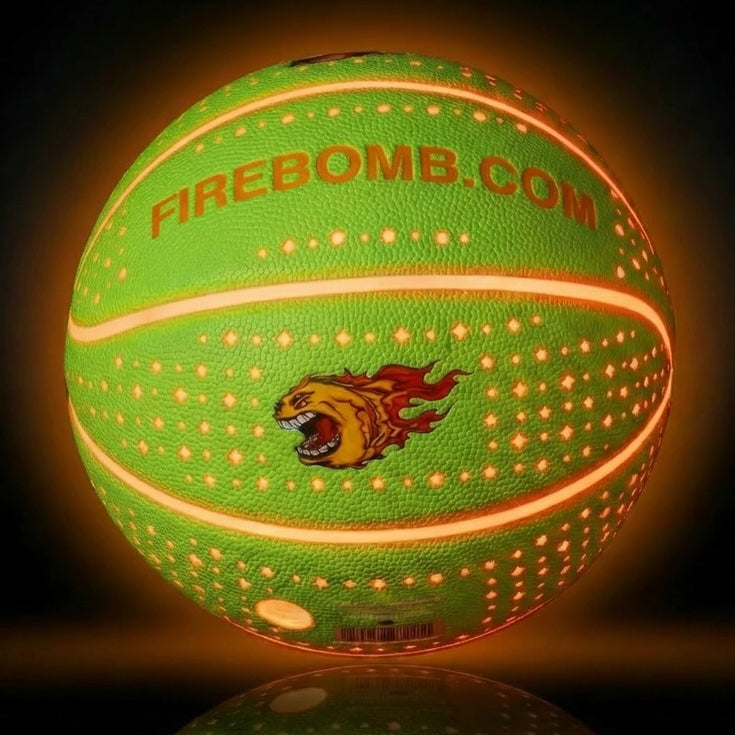 RealFeel™ BasketBomb™  - Size 7 - Lime Green  &  Orange