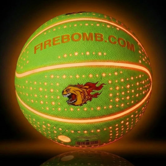 RealFeel™ BasketBomb™  - Size 7 - Lime Green  &  Orange