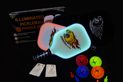 PickleBomb™ LED PickleBall Set, White