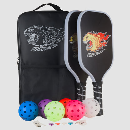 PickleBomb™ LED PickleBall Set, Black