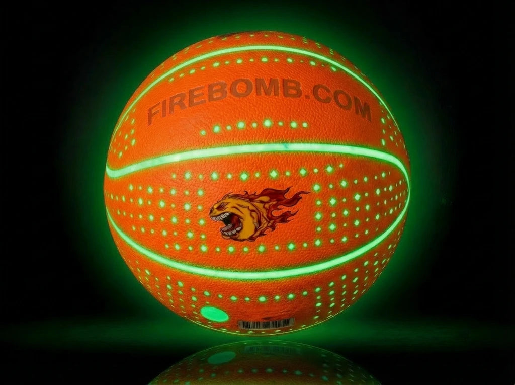 RealFeel™ BasketBomb™  - Size 7 - Neon Orange  &  Green