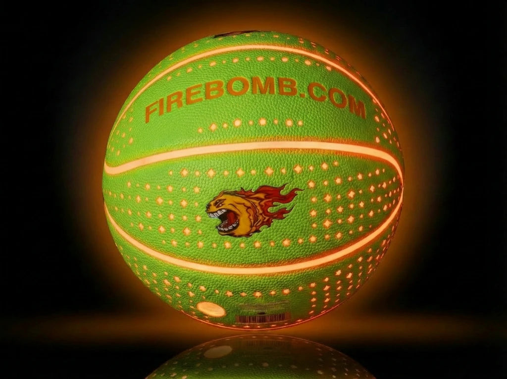 RealFeel™ BasketBomb™  - Size 7 - Lime Green  &  Orange
