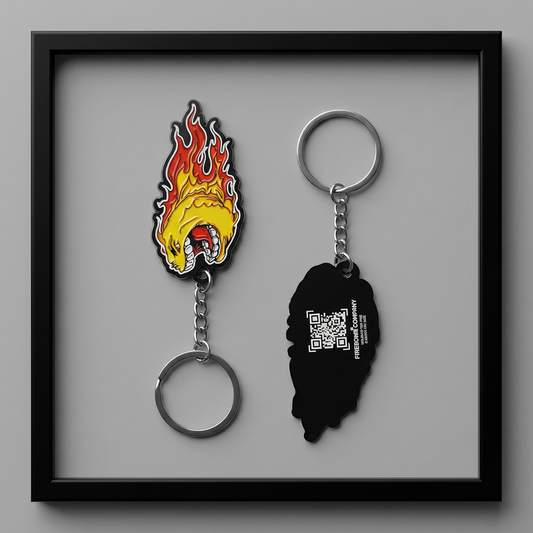 Black Metal Keychain