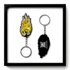 Yellow Rubber Keychain