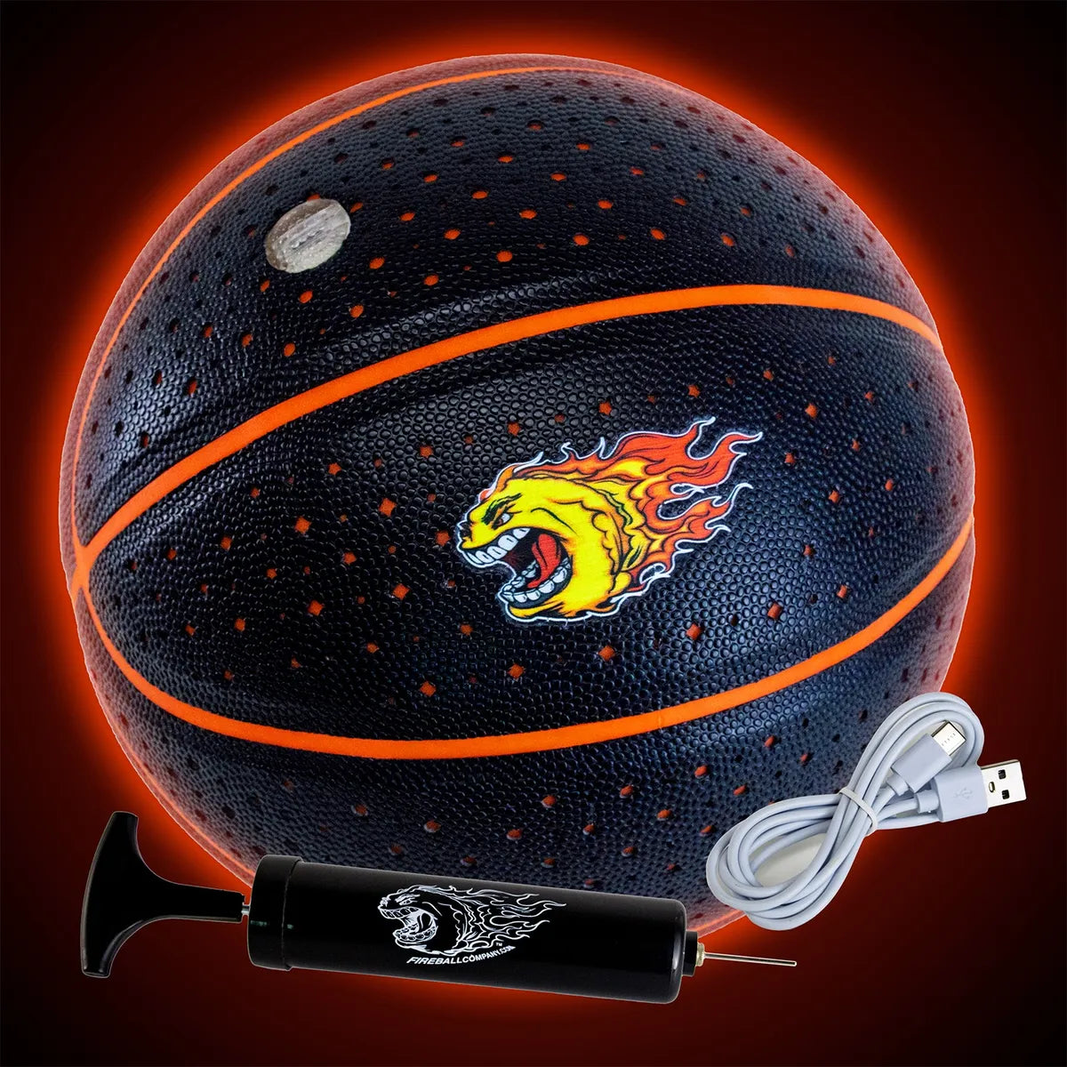 RealFeel™ BasketBomb™ - Size 7 - Black & Orange