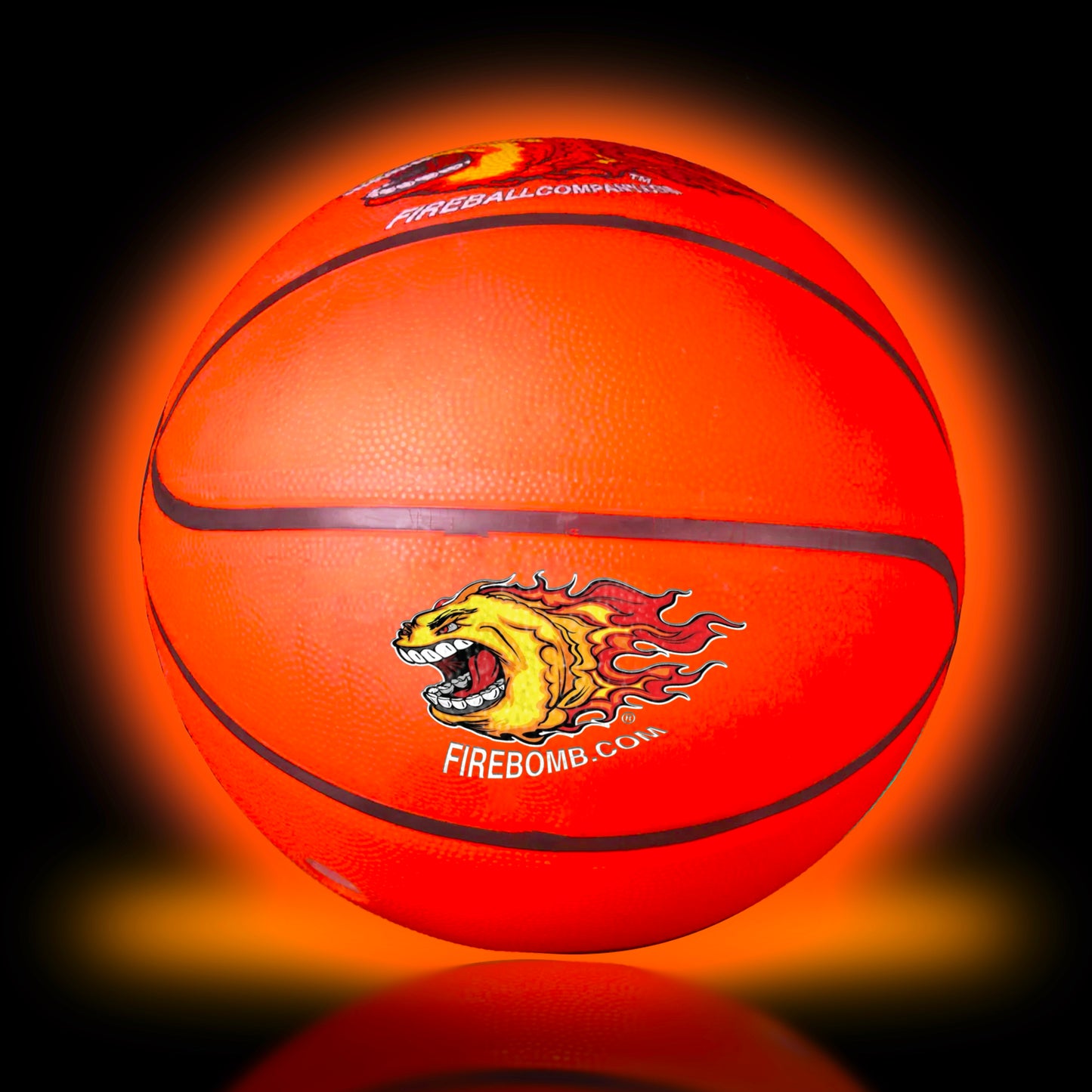 Premium Rubber BasketBomb™ - Size 7 - Orange & Black