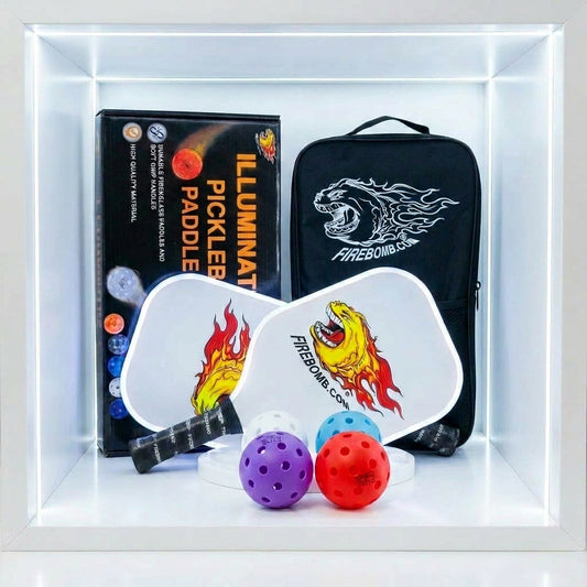 PickleBomb™ LED PickleBall Set, White